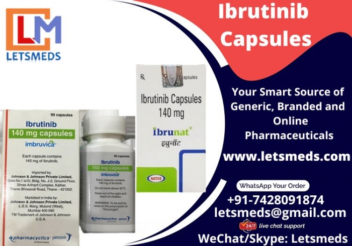 Indian Ibrutinib 140mg Capsules Price Online | Generic Imbruvica Capsules Wholesale Supplier