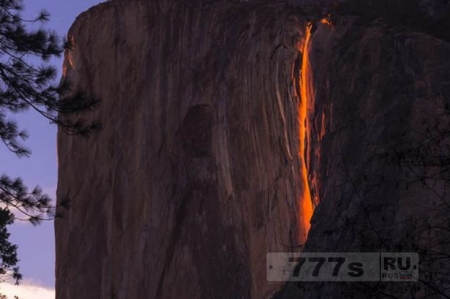 Феномен «огнепад» в Национальном парке Йосемити