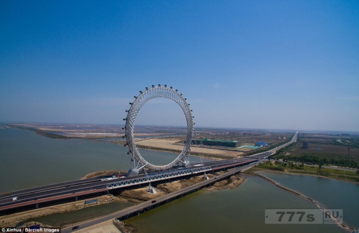 Удивительное новое колесо обозрения без спиц открывается в Китае (с Wi-Fi для всех неизбежных селфи).