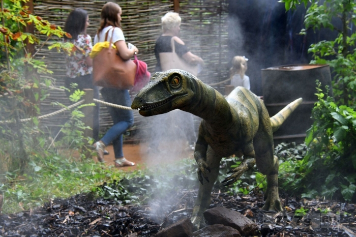 От брахиозавра до тираннозавра могут теперь столкнуться посетители лондонского зоопарка в натуральную величину.