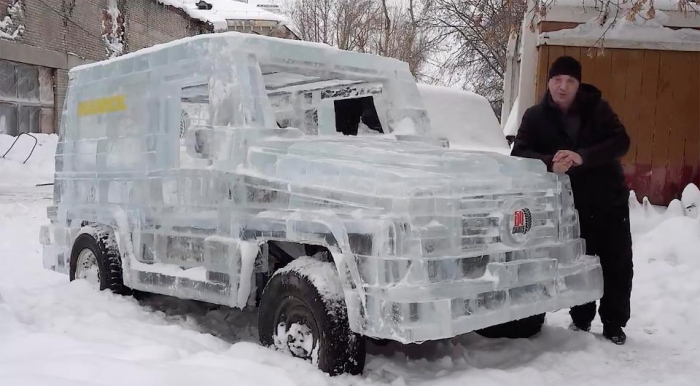 Сумасшедшие автомобили Сибири - где Mercedes и Lamborghini получают ледяной макияж