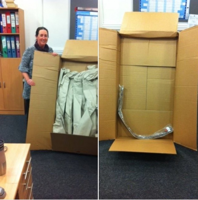 Клиентка Амазона была ошеломлена, когда фирма отправила большую картонную коробку для доставки ремня