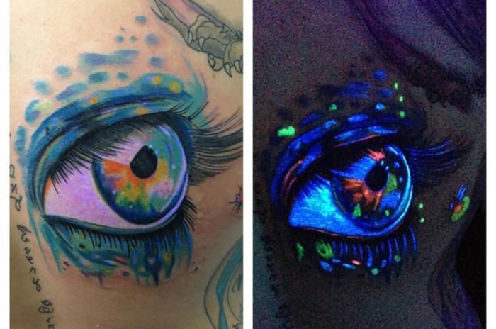 Татуировки, активируемые ультрафиолетом, являются последней красочной тенденцией ... они невероятны