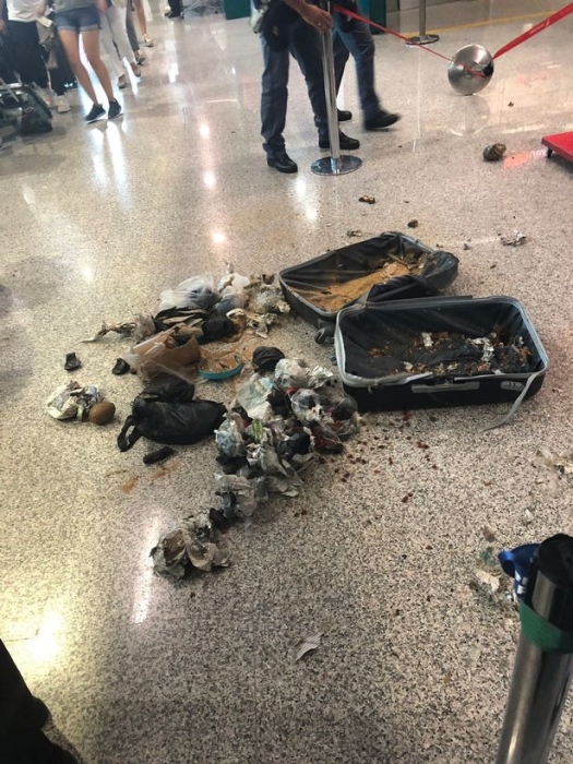 Полиция взрывает подозрительный чемодан в аэропорту Рима, а там …