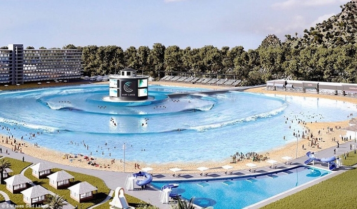 Удивительный австралийский бассейн с волнами представляет собой первую в мире технологию, которая позволит совершать серфенгистам исскуственные заезды