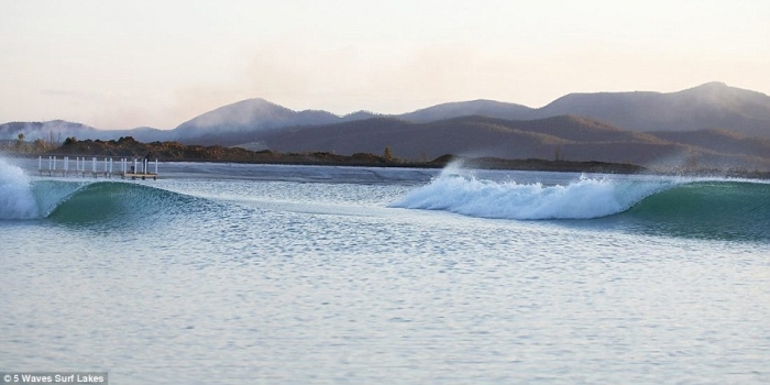 Удивительный австралийский бассейн с волнами представляет собой первую в мире технологию, которая позволит совершать серфенгистам исскуственные заезды