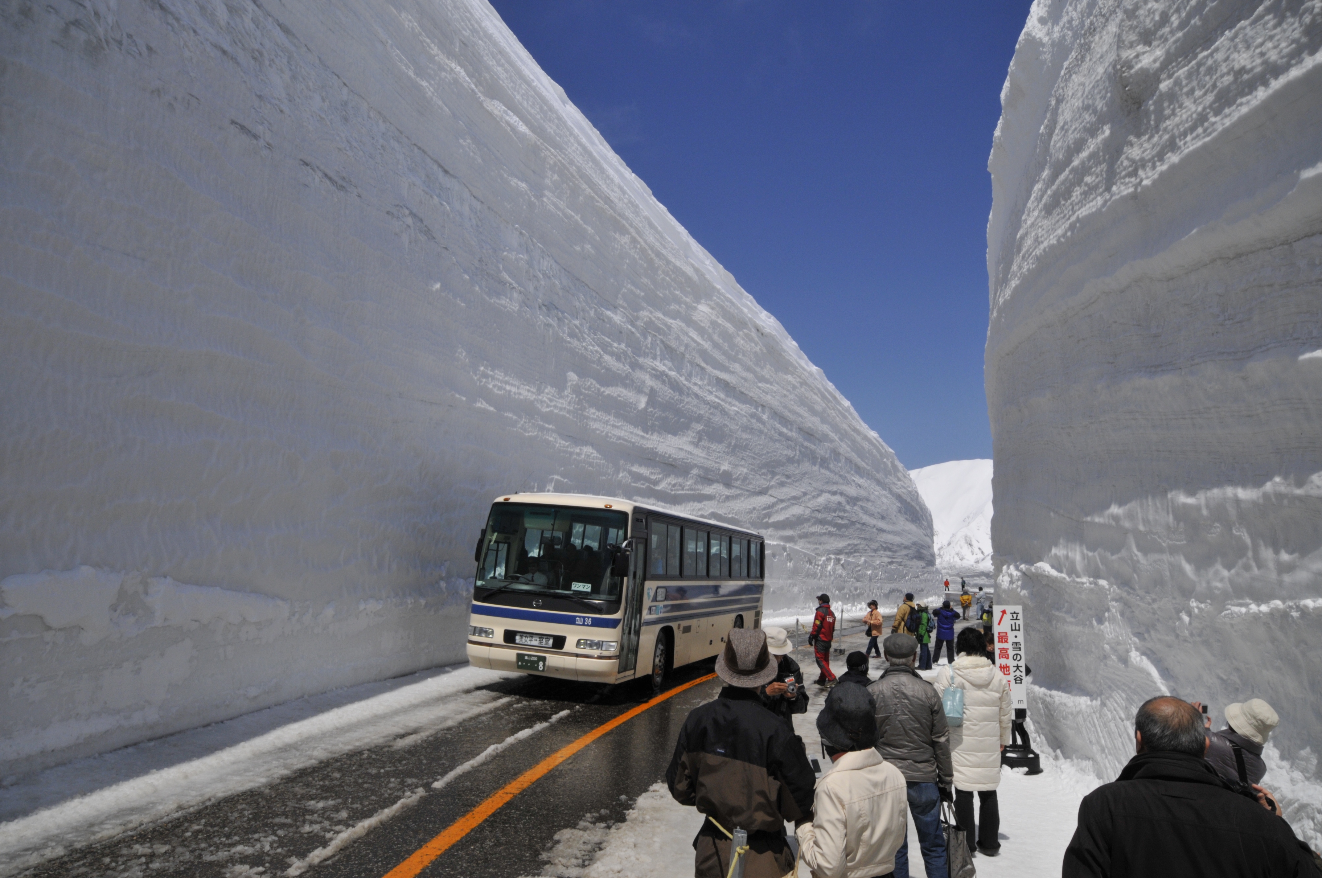 снегопад япония