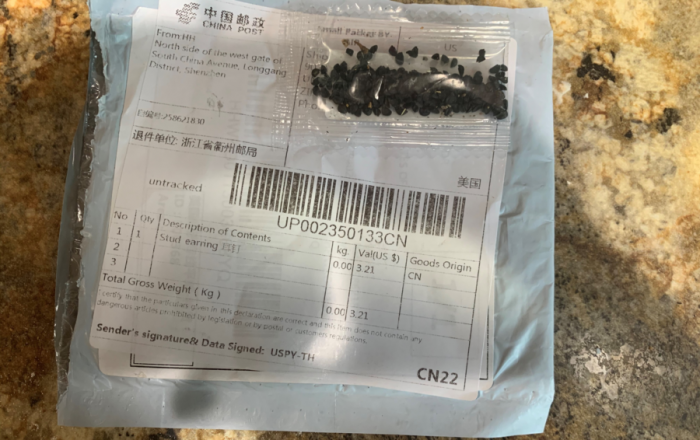 Объяснено получение таинственных семян по почте из Китая. Это обычная накрутка для рейтинга