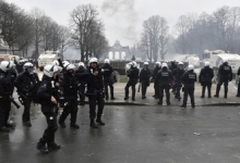 Полиция  Брюсселя применила слезоточивый газ против участников протестной акции